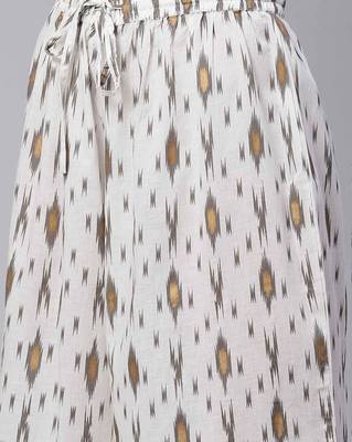 Yellow plain viscose rayon ethnic-kurtis 5