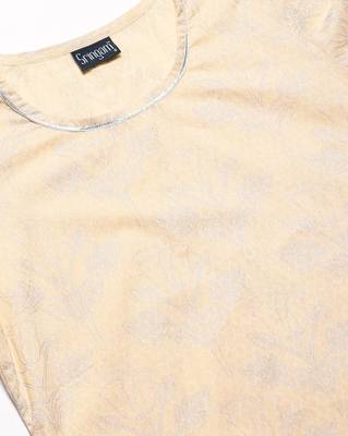 Peach printed cotton ethnic-kurtis 4