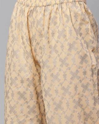 Peach printed cotton ethnic-kurtis 5