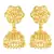 Twinkling Bejeweled bollywood Screw back alloy Gold Plated Jhumki Earring  VFJ1462ERG