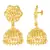 Twinkling Bejeweled bollywood Screw back alloy Gold Plated Jhumki Earring  VFJ1462ERG