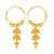 Traditional wear Wedding and Party wear South Screw back alloy Gold Plated Jhumki Earring  VFJ1457ERG