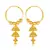 Traditional wear Wedding and Party wear South Screw back alloy Gold Plated Jhumki Earring  VFJ1457ERG