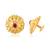 Traditional wear South Screw back alloy Gold Plated Stud Earring  (VFJ1306ERG)