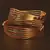 Ruby and Emerald Embellished Matte Finish Temple Bangles BD560