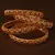 Ruby and Emerald Embellished Matte Finish Temple Bangles BD568