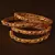 Ruby and Emerald Embellished Matte Finish Temple Bangles BD569