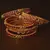 Ruby and Emerald Embellished Matte Finish Temple Bangles BD572