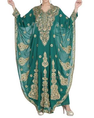 Light Green Aari Work Farasha 1