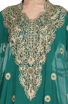 Light Green Aari Work Farasha 2