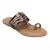 LA SAVIE ROSE GOLD  AND BLACK WOMEN KOLHAPURI FLATS