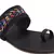 LA SAVIE BLACK ONE TOE FLATS FOR WOMEN