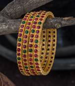 Gold spinel bangles-and-bracelets
