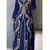Royal Blue Georgette Stone and Zari Work Kaftan
