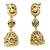 Double Layered Dome Shaped Peacock Motif Design Jhumki Earring