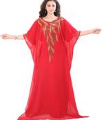 Red Aari Work Farasha