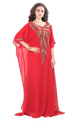 Red Aari Work Farasha 3