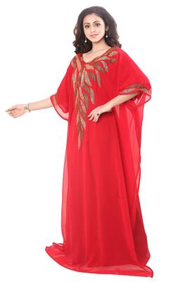 Red Aari Work Farasha 4