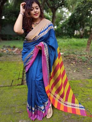 Beautiful Khadi Cotton Handloom Aam Kolka 1