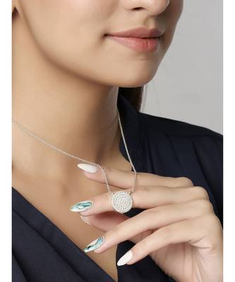 Vortex Moon Pendent (With Chain) in 925 silver 1