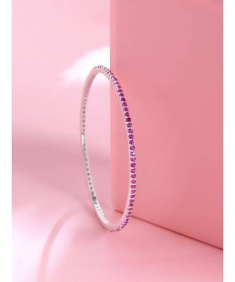 The Ignite Wine Red Bangle  in 925 silver 1