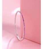 The Ignite Wine Red Bangle  in 925 silver