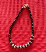 Black Beads Anklets  Chain Oxidised Silver Beads Hanging For women & Girls