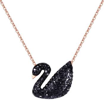Iconic Swan Design Cubic Zirconia Pendant Chain for Women and Girls 1