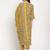 Mustard printed cotton ethnic-kurtis