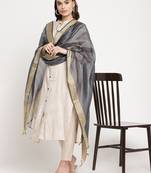 Cream printed viscose ethnic-kurtis