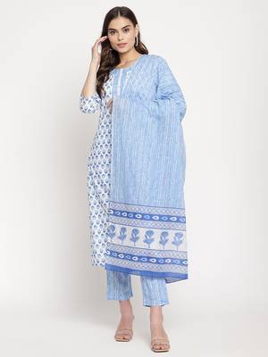 White printed viscose ethnic-kurtis 1