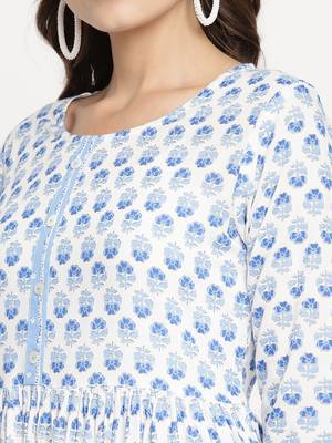 White printed viscose ethnic-kurtis 5