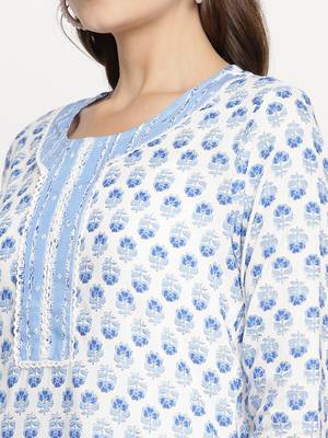 White printed viscose ethnic-kurtis 5