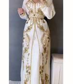 White Reception Kaftan for Women