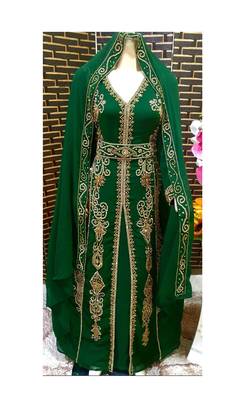 Emerald Green Kaftan for Women 1