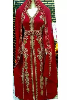 Red Wedding Kaftan for Women
