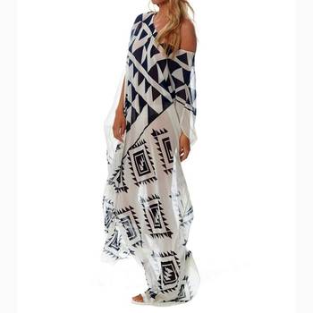JSDC Premium Georgette Printed Geometric Pattern Style Women Kaftan 4