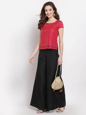 Desi Weavess Pink Cap Sleeved top 6