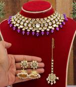 Purple necklace-sets