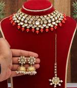 Orange necklace-sets