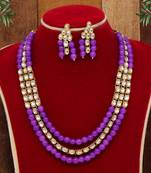 Purple necklace-sets