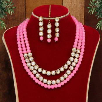Pink necklace-sets 1
