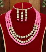 Pink necklace-sets