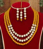 Yellow necklace-sets