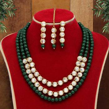 Green necklace-sets 1