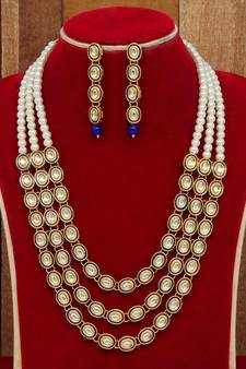 Blue necklace-sets