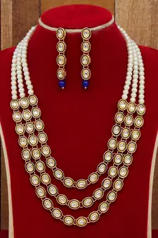Blue necklace-sets