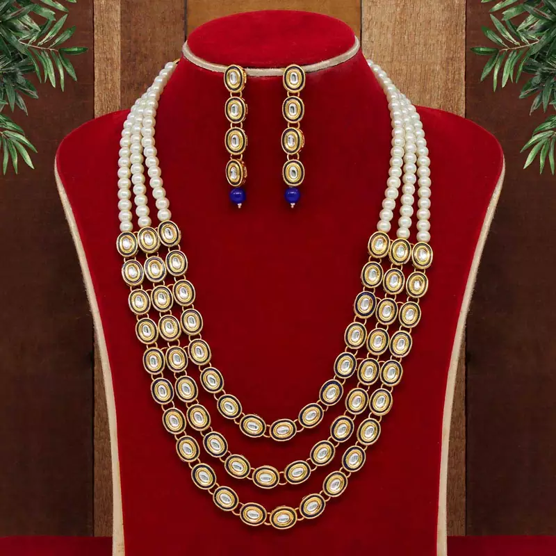 Blue necklace-sets