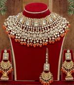 Orange necklace-sets