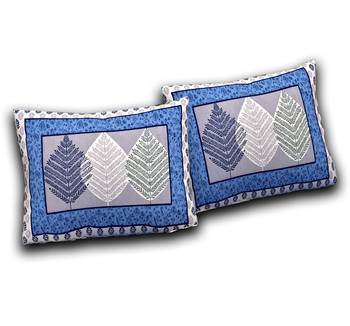 Tree Leaves Bluish 90*108 Seltos Queen Size Bed Sheets | Alwayla (Sepq0004 B) 3